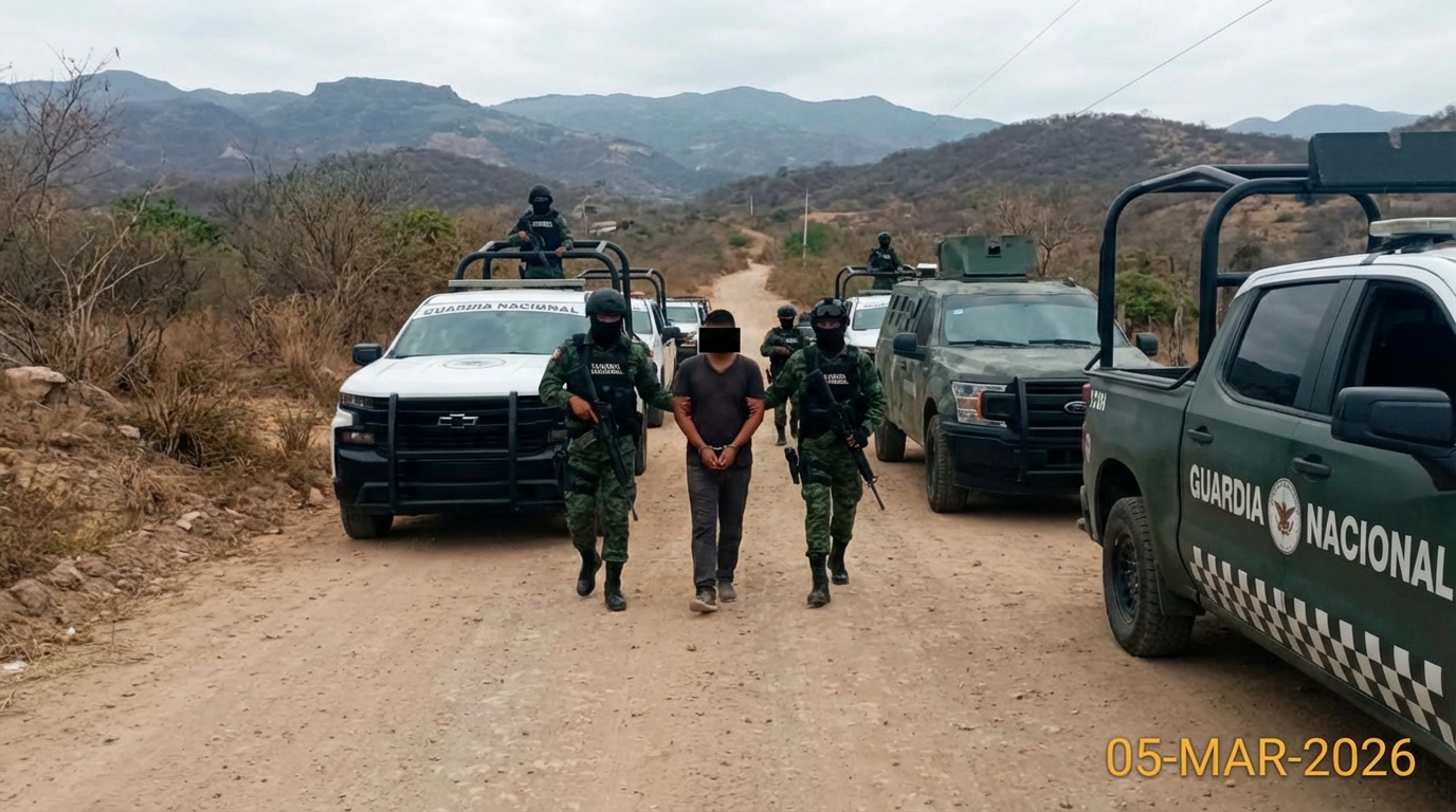 Gobierno federal captura a presunto generador de violencia en Guerrero el 5 de marzo de 2026