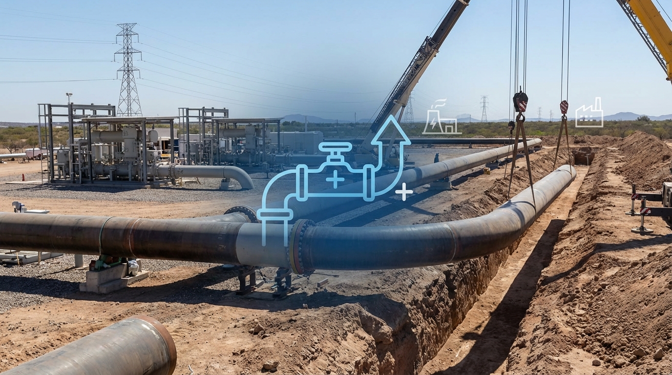 Esentia y Siemens Energy ampliarán 50% la capacidad de transporte de gas natural en México