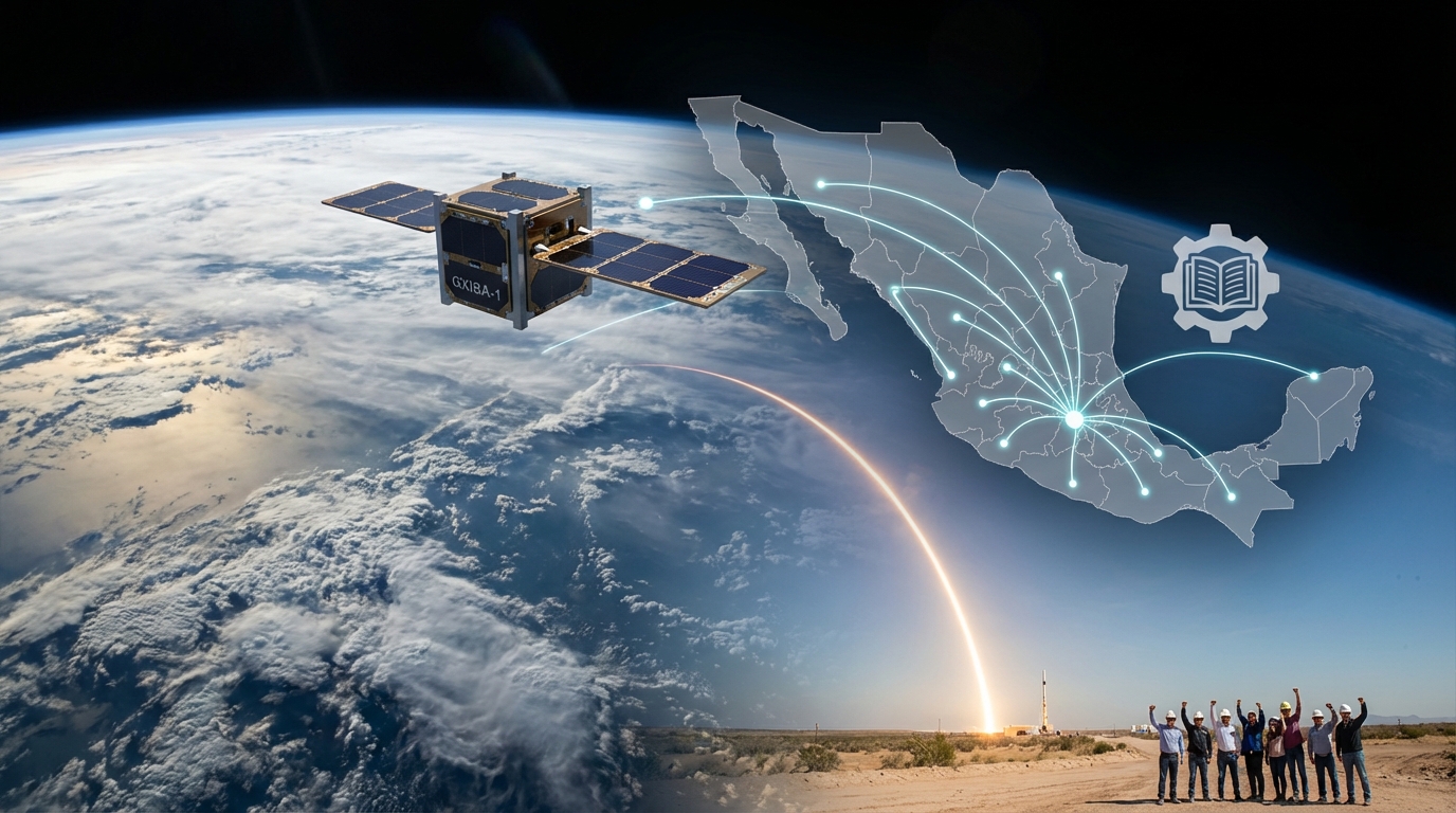México avanza en el espacio con el lanzamiento exitoso de GXIBA-1, impulsado por ingenieros universitarios