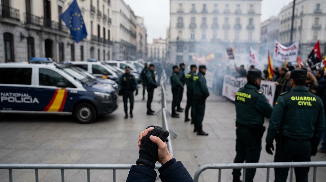 Video evidencia nexos entre sindicatos policiales españoles y extrema derecha