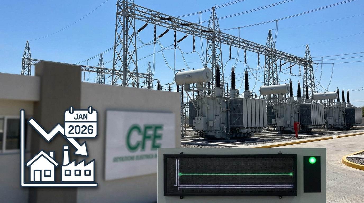 CFE anuncia tarifa fija de energía que beneficia a empresas y miles de mexicanos desde enero 2026