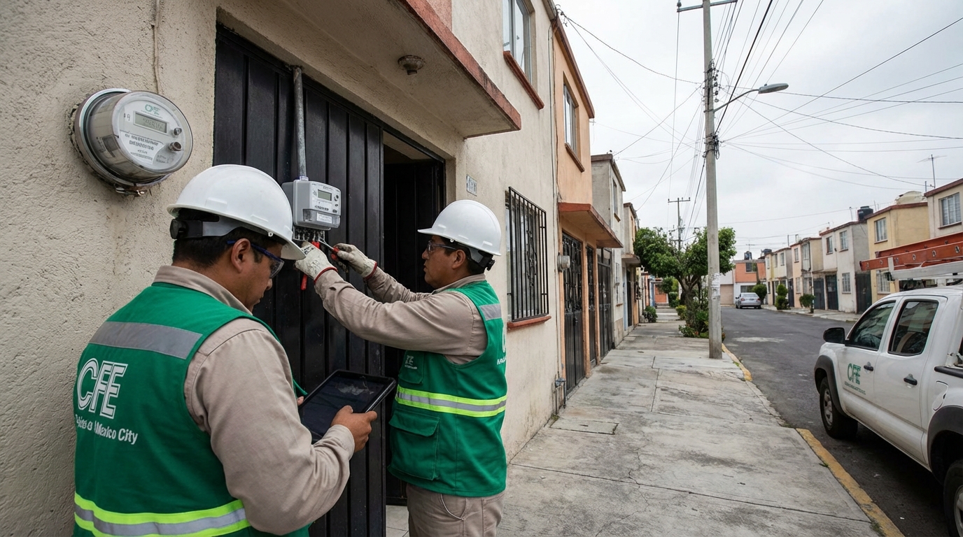 CFE oficializa recorrido casa por casa para actualizar todos los medidores de luz en México