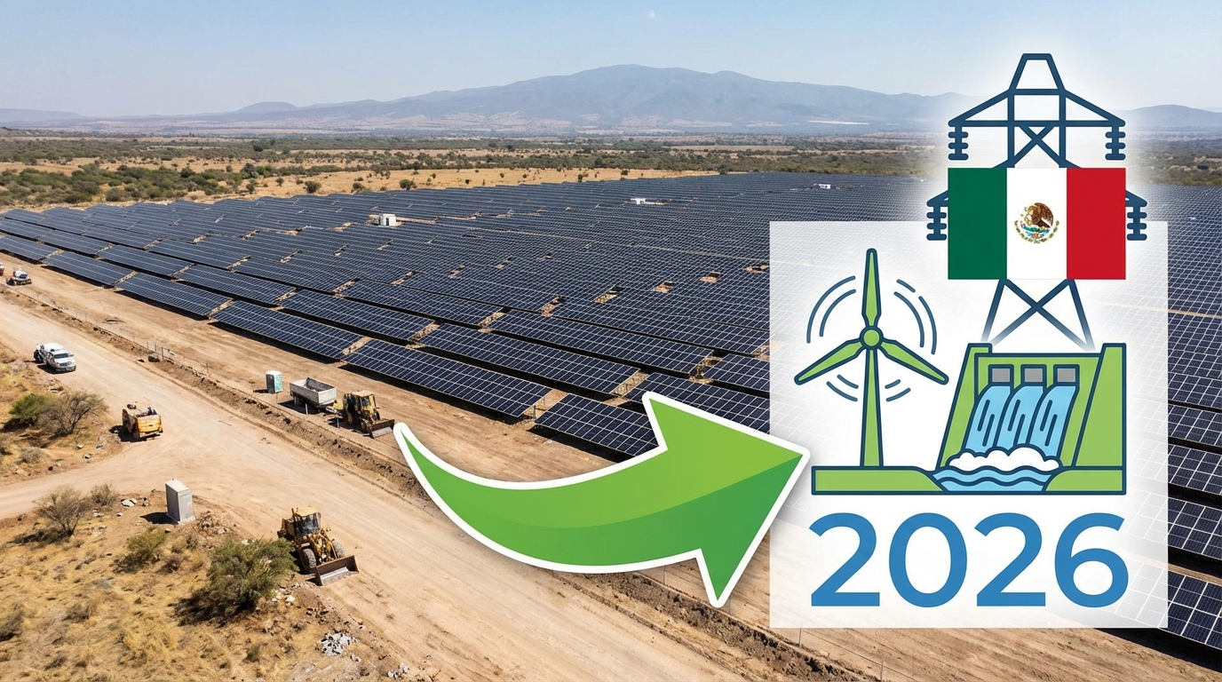 Sheinbaum anuncia reconversión energética para 2026 en México