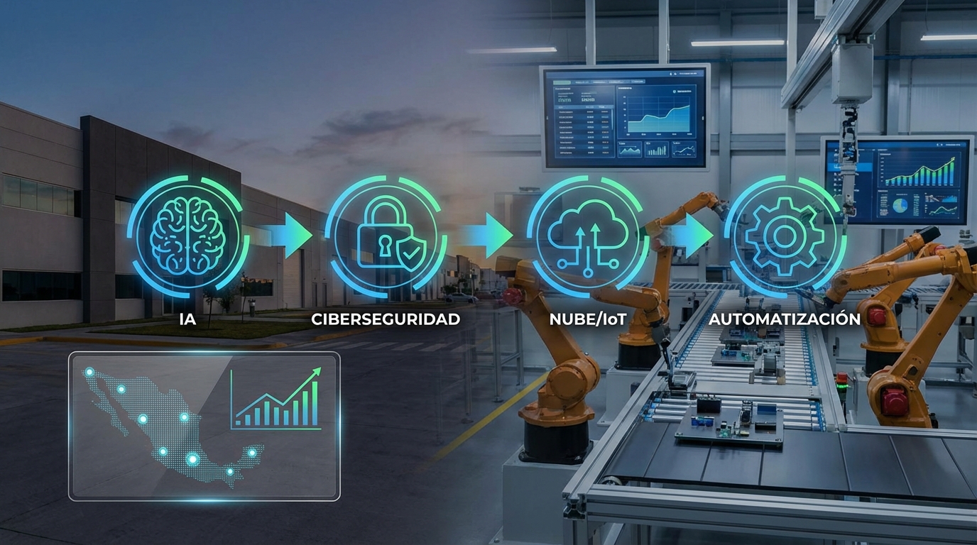Cuatro tendencias tecnológicas redefinirán la economía mexicana hacia 2026
