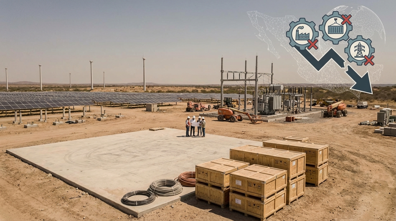 Transición energética global enfrenta cuello de botella en hardware clave para México