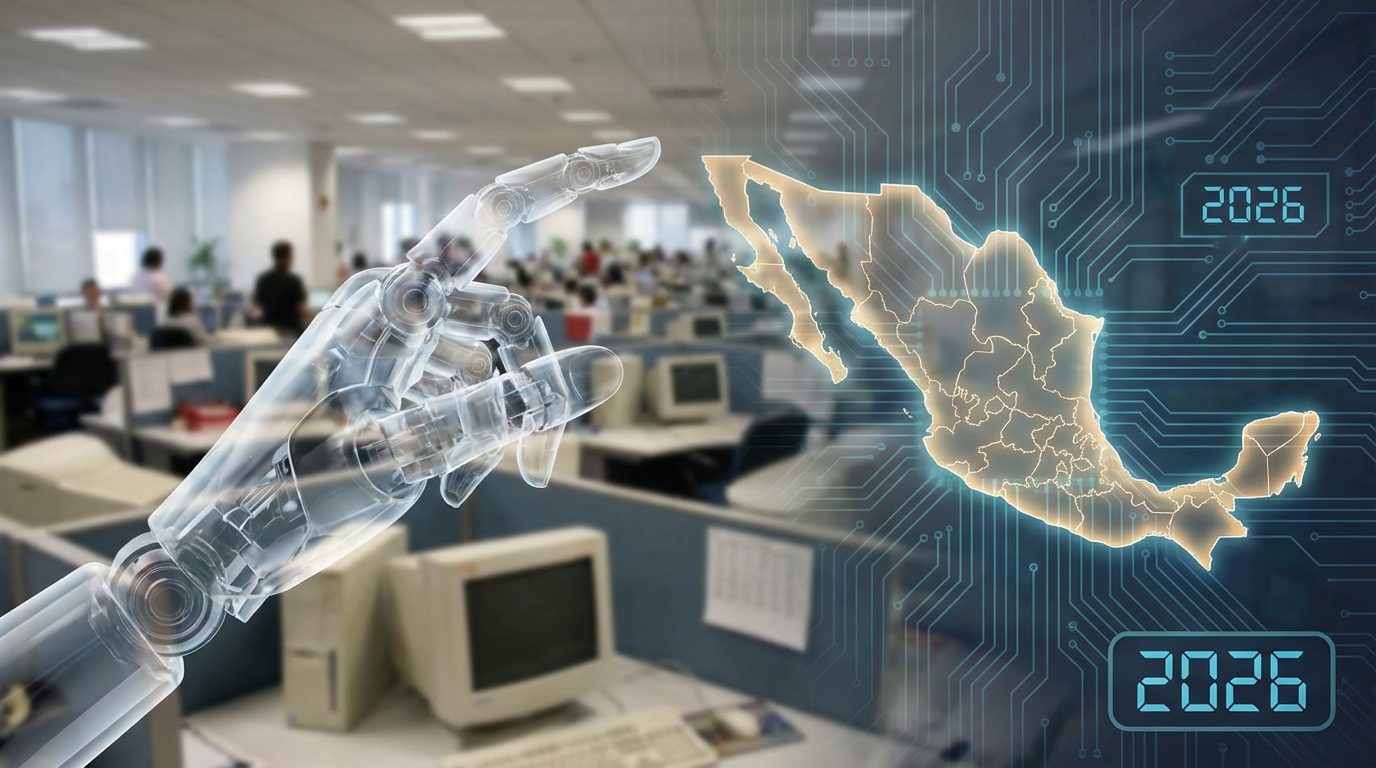 Inteligencia artificial podría obsoletar profesiones clave en México hacia 2026