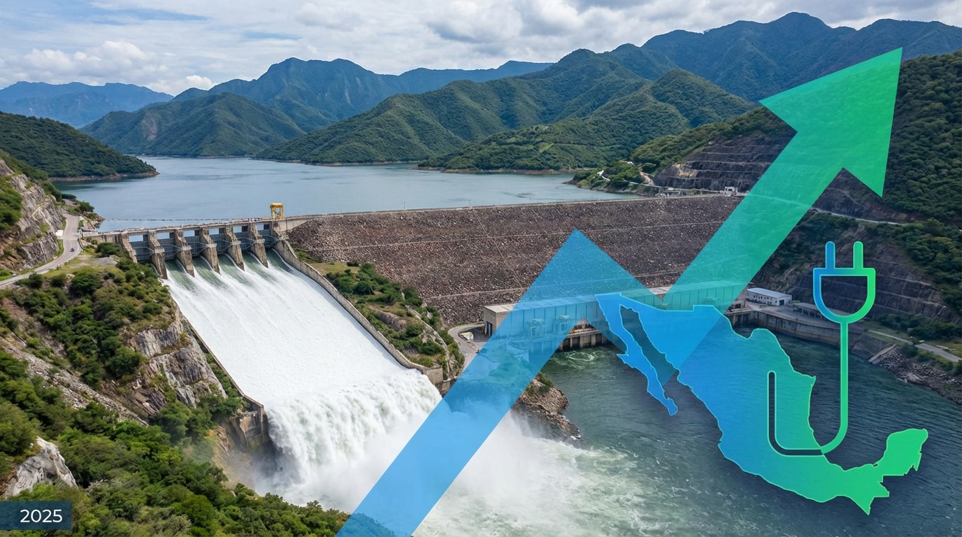CFE eleva 24% generación hidroeléctrica en 2025, fortaleciendo suministro limpio y sistema eléctrico nacional