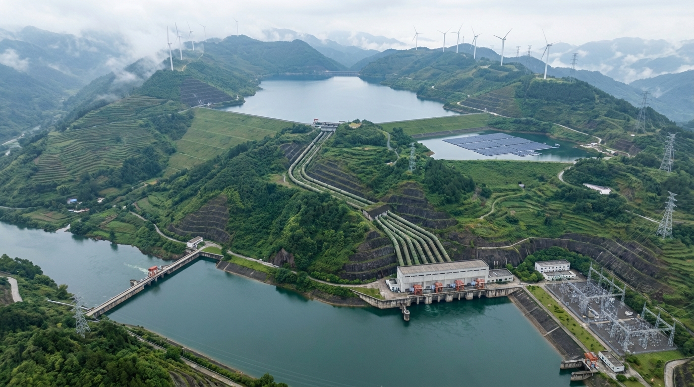China construye embalses tipo "batería" para almacenar energía renovable y reducir dependencia del petróleo