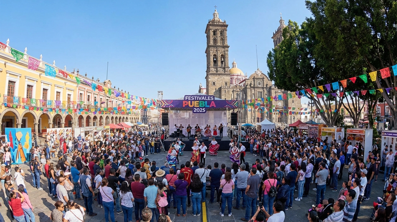 Puebla supera los 110 mil visitantes con agenda de festivales 2025
