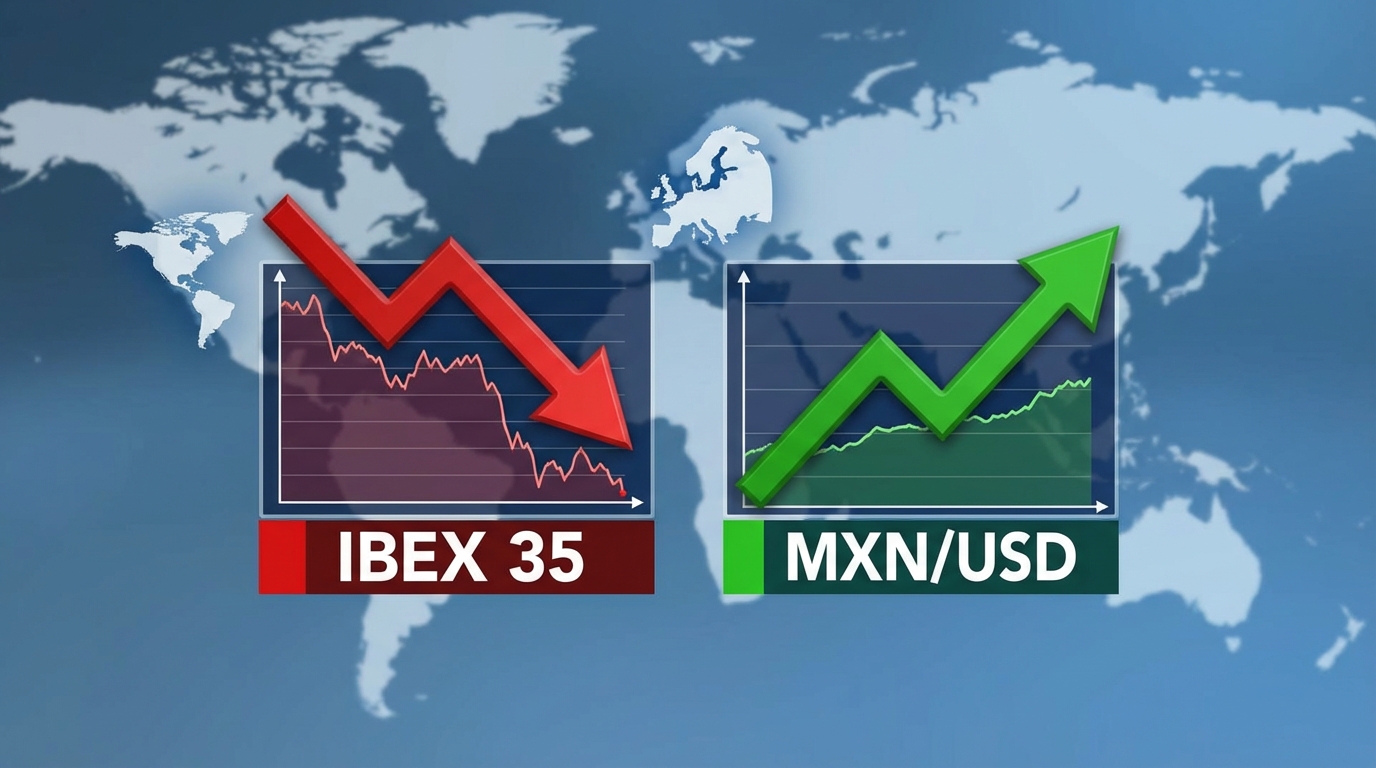 Bolsas europeas caen al inicio de sesión por tensiones entre Estados Unidos e Irán; México observa volatilidad limitada