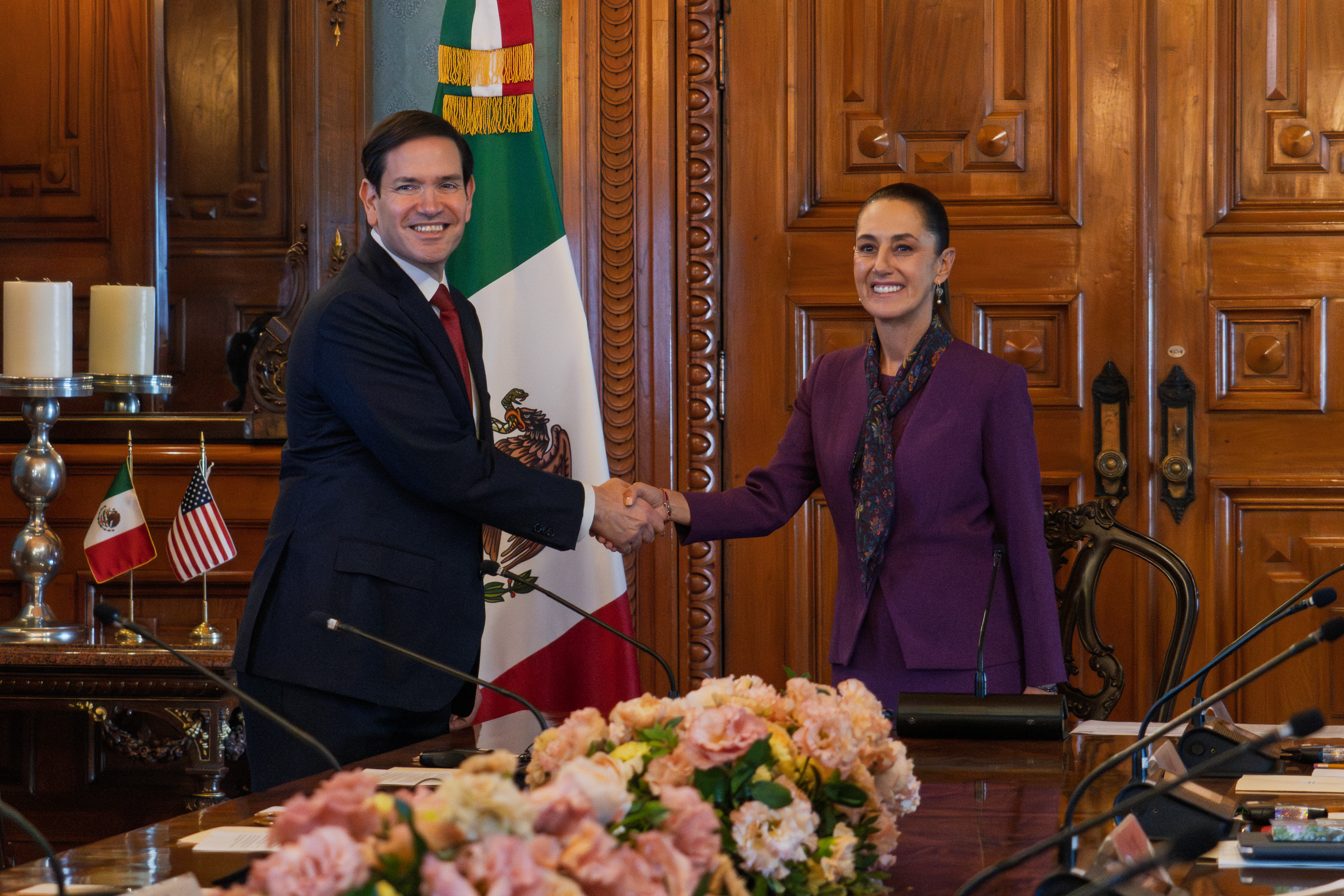 Secretario de Estado Marco Rubio llega a México para reuniones de alto nivel