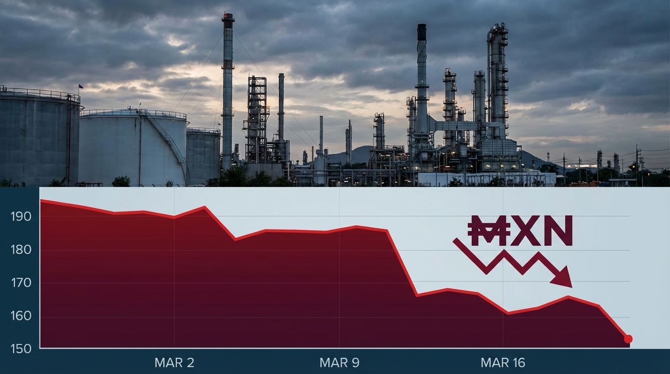 Tensiones en Irán disparan precios del petróleo y debilitan peso mexicano