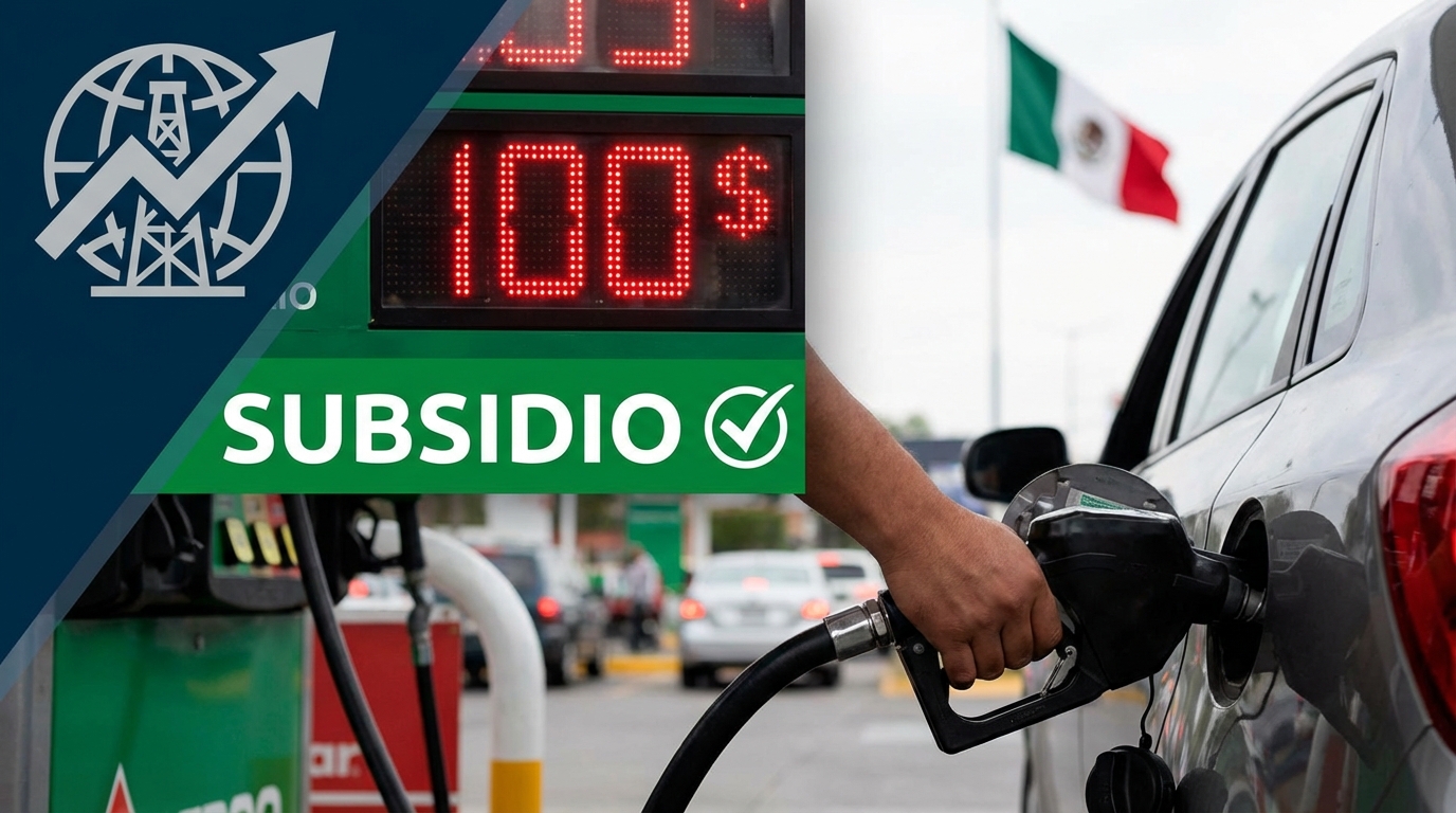 México reactiva subsidios a combustibles por tensiones en Medio Oriente