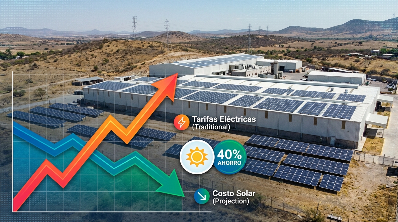 Industria mexicana acelera transición a energía solar por alza en costos eléctricos