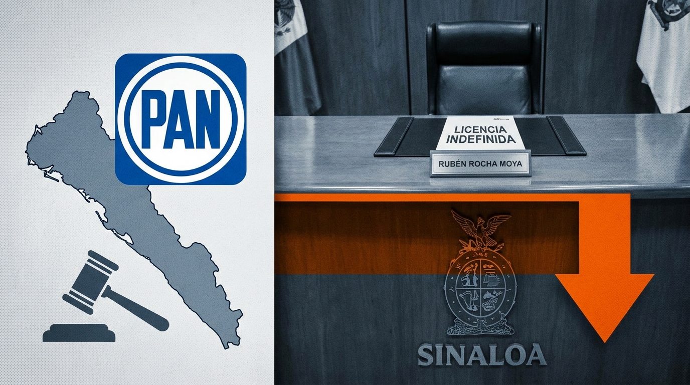 PAN exige desaparición de poderes en Sinaloa por licencia indefinida de Rocha Moya