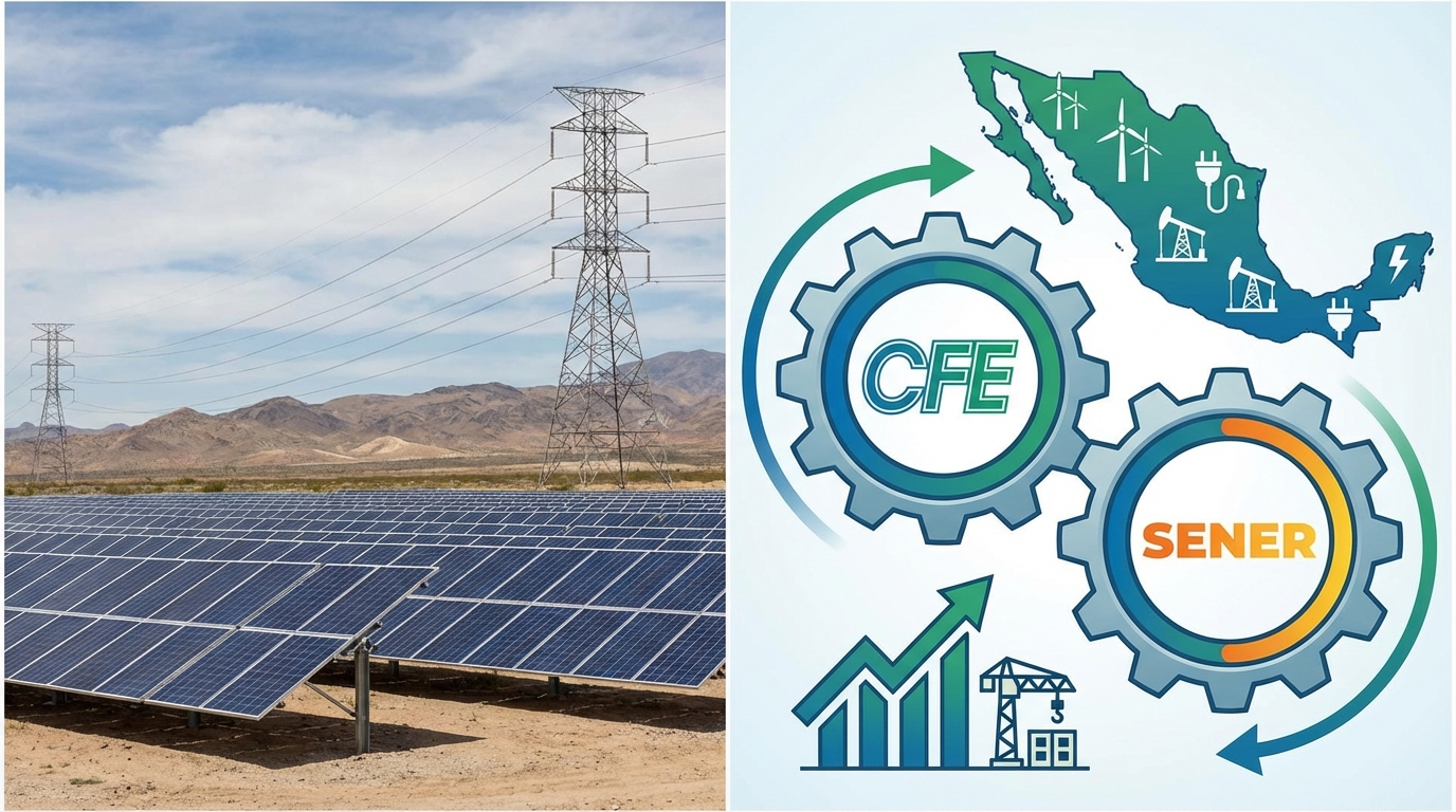 CFE y Sener lanzan esquema de inversiones mixtas para impulsar proyectos energéticos