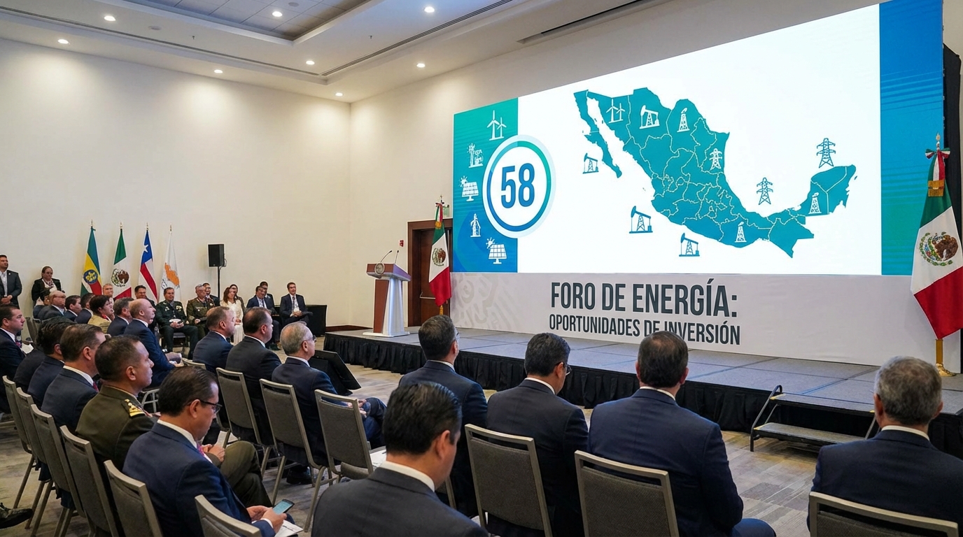 México presenta portafolio de 58 proyectos energéticos para captar inversiones