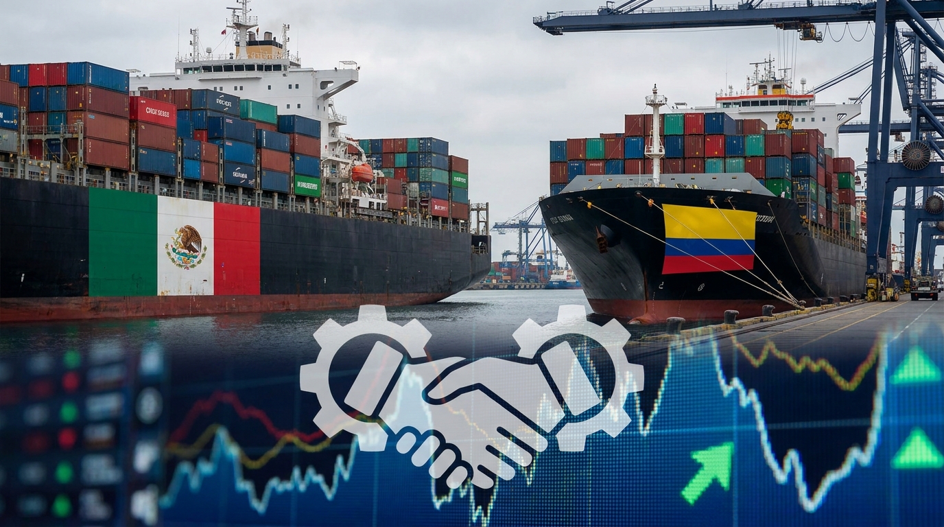 México y Colombia refuerzan lazos comerciales en medio de la volatilidad regional