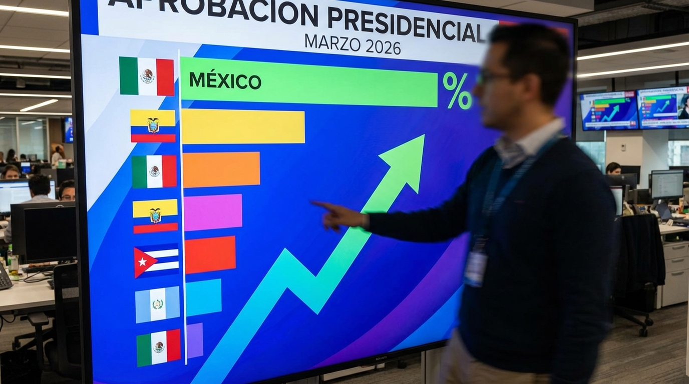 Sheinbaum lidera ranking de aprobación presidencial en Latinoamérica durante marzo de 2026