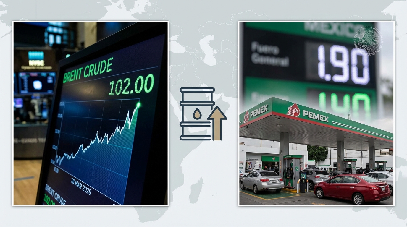 Petróleo supera los 100 dólares y México reactiva subsidios ante tensiones en Medio Oriente