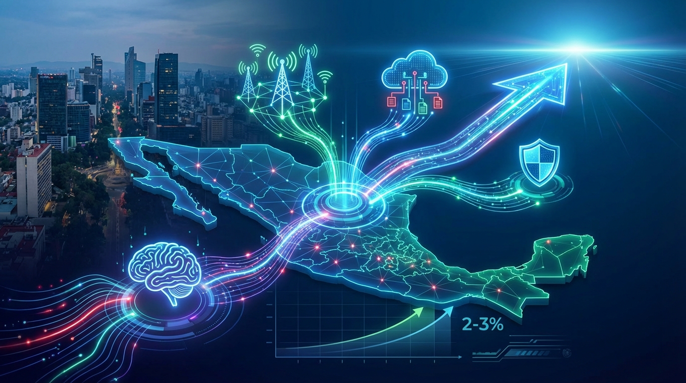 Cuatro tendencias tecnológicas impulsarán la transformación digital de México hacia 2026