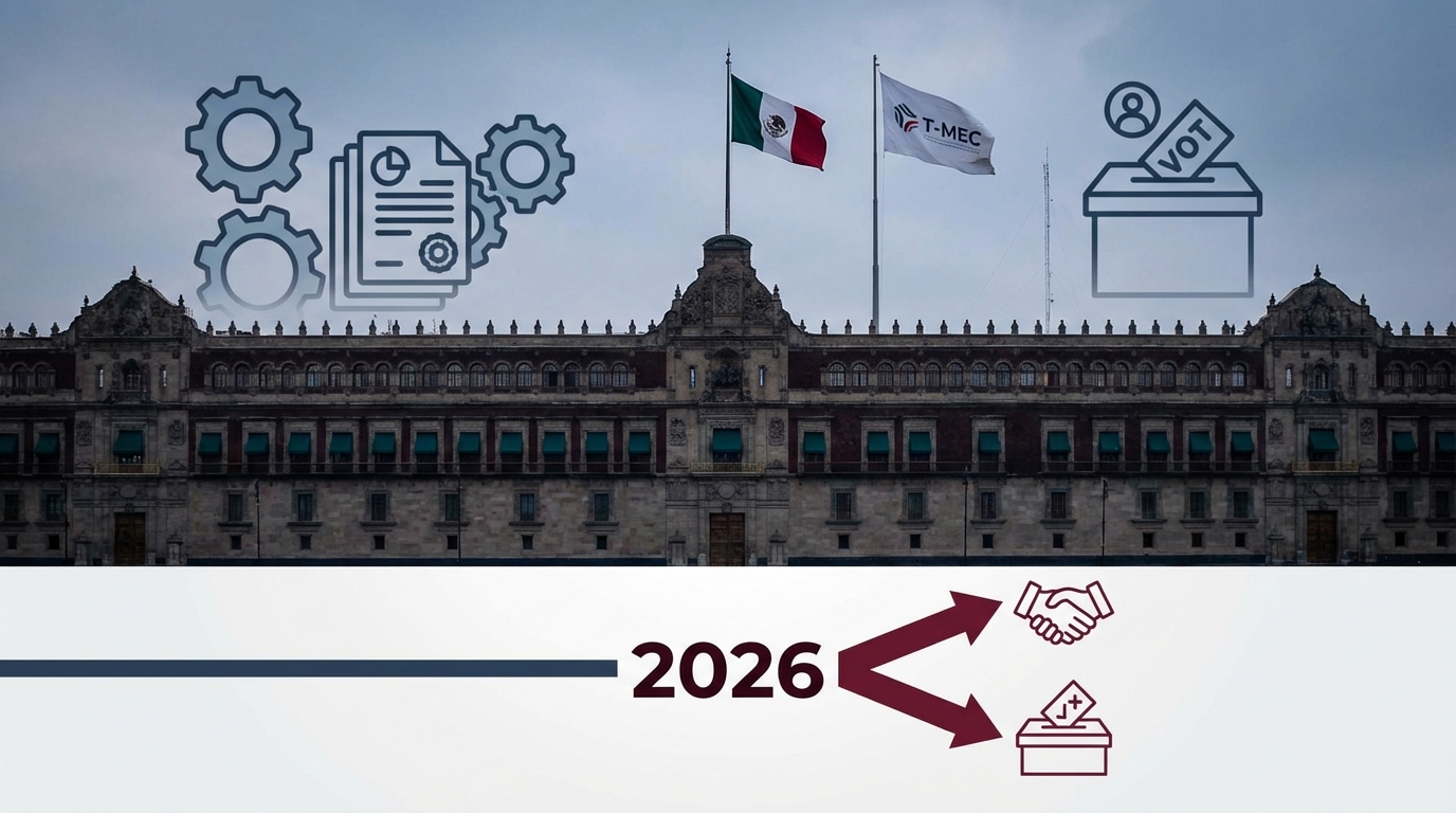 México anticipa desafíos en T-MEC y reforma electoral para 2026