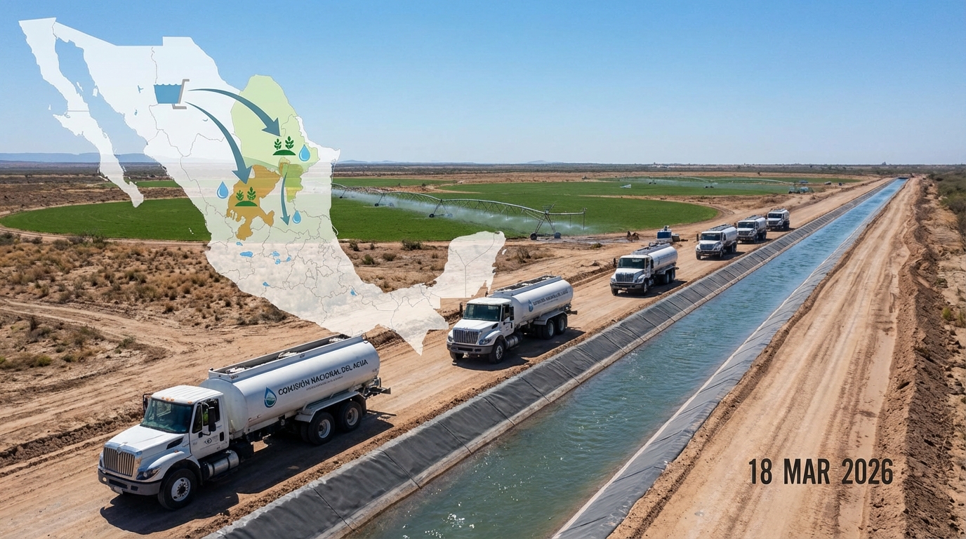 Gobierno de Sheinbaum impulsa medidas contra sequías en el norte de México el 18 de marzo de 2026