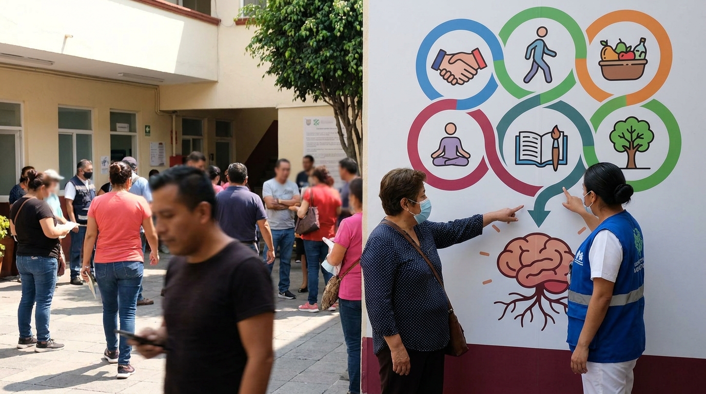 Seis elementos clave promueven una salud mental óptima en la población mexicana