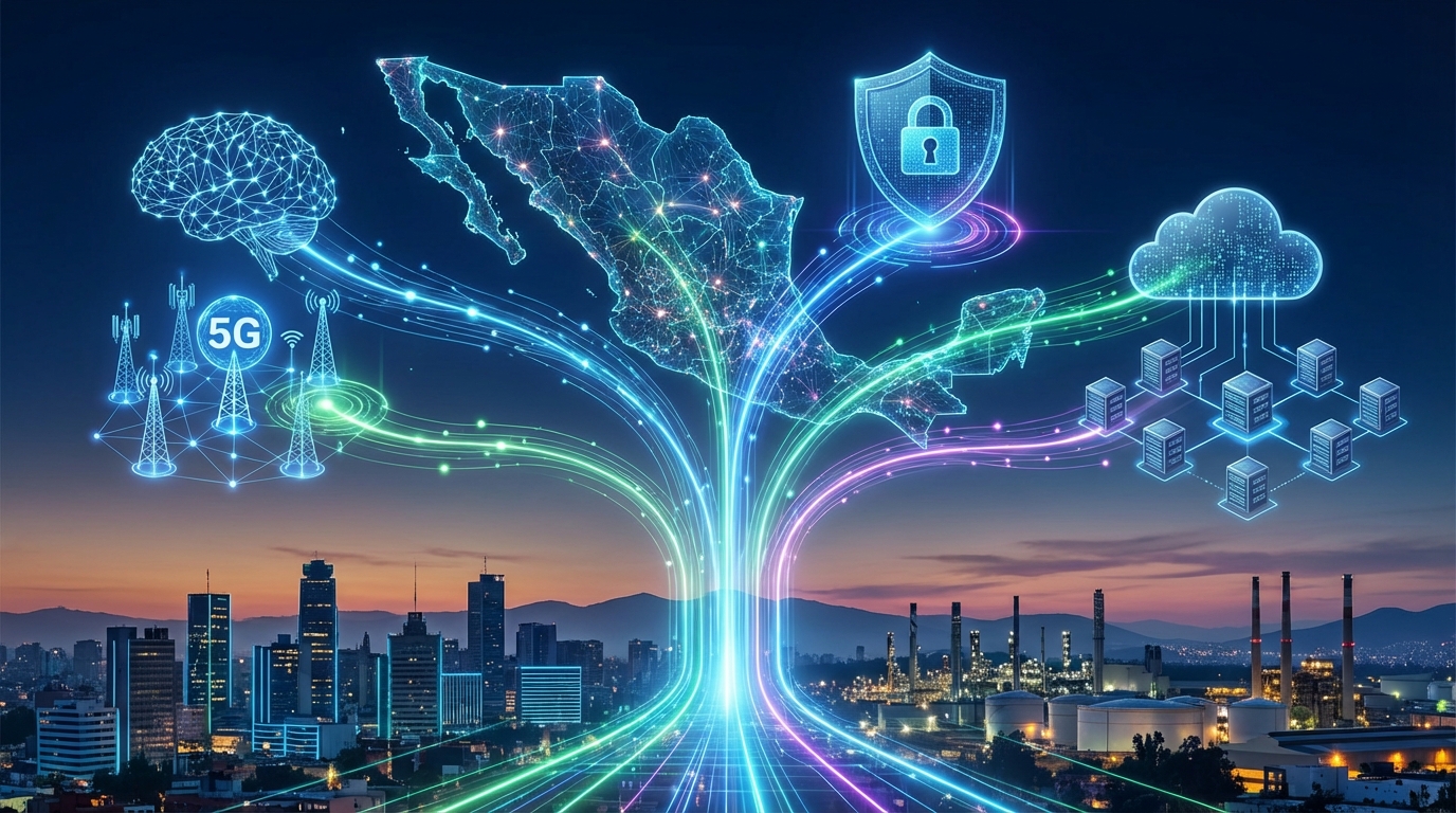 Cuatro tendencias tecnológicas impulsarán la transformación digital de México hacia 2026
