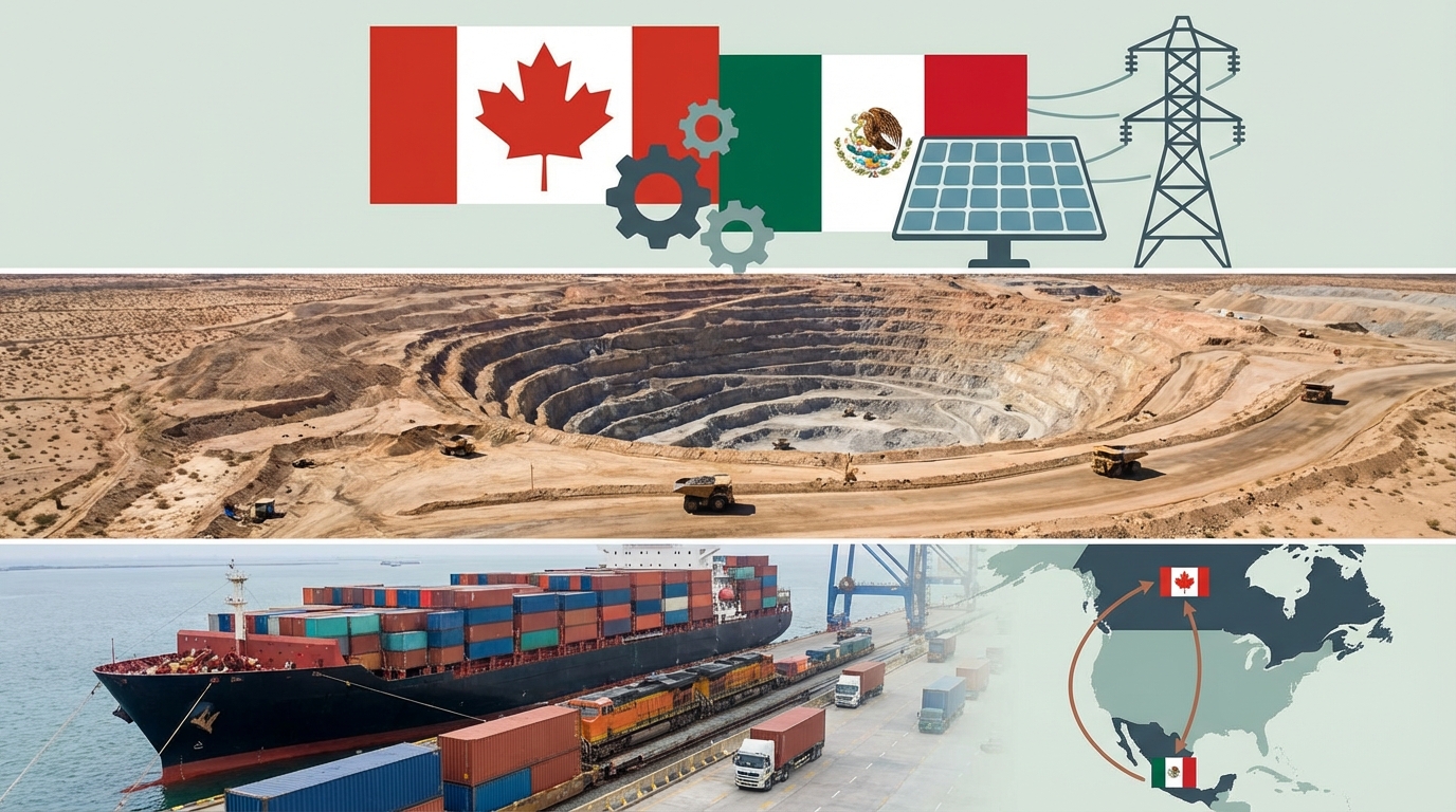 Canadá prioriza seguridad energética, minera y logística en México rumbo a revisión del T-MEC