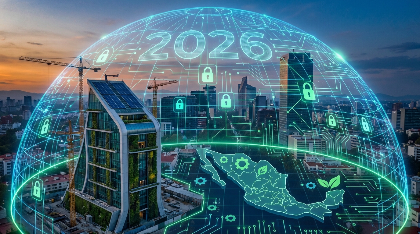 Ciberseguridad y regeneración urbana definirán el sector inmobiliario mexicano en 2026