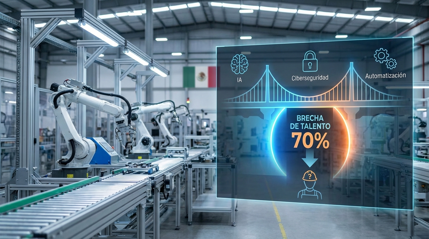 Tecnología agrava brecha de talento en la industria manufacturera mexicana