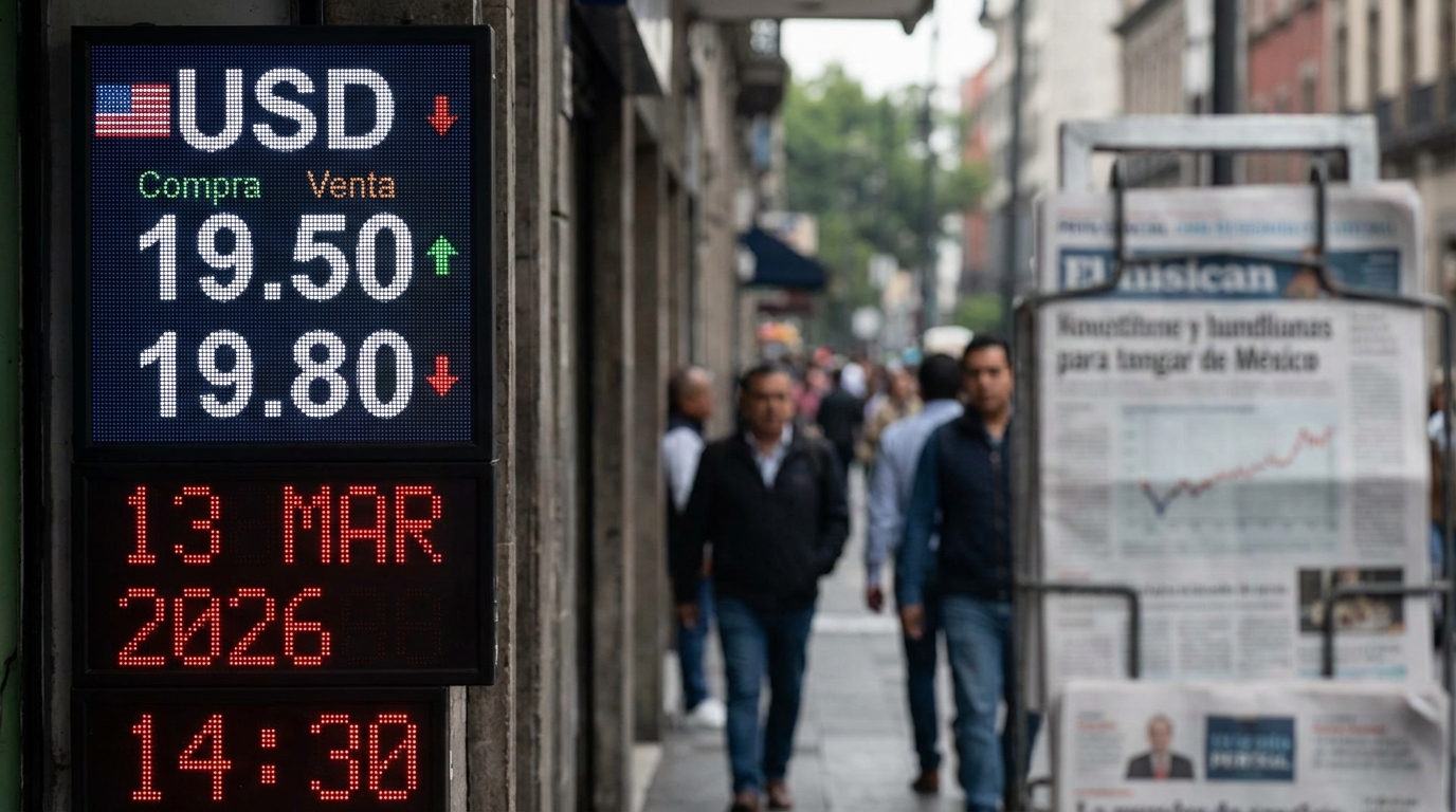 México mantiene cotización estable del dólar ante panorama económico del 12 y 13 de marzo