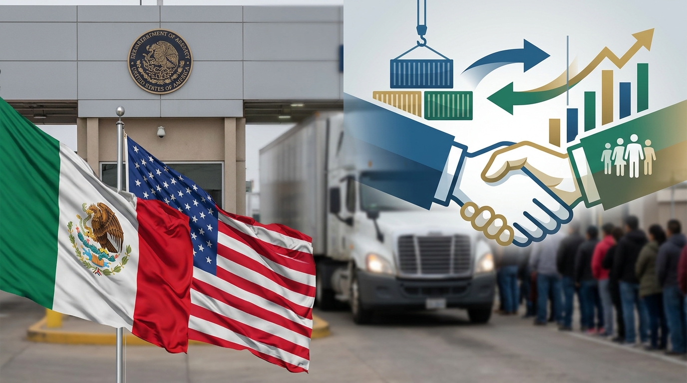 Diálogo bilateral entre México y Estados Unidos avanza en comercio y migración