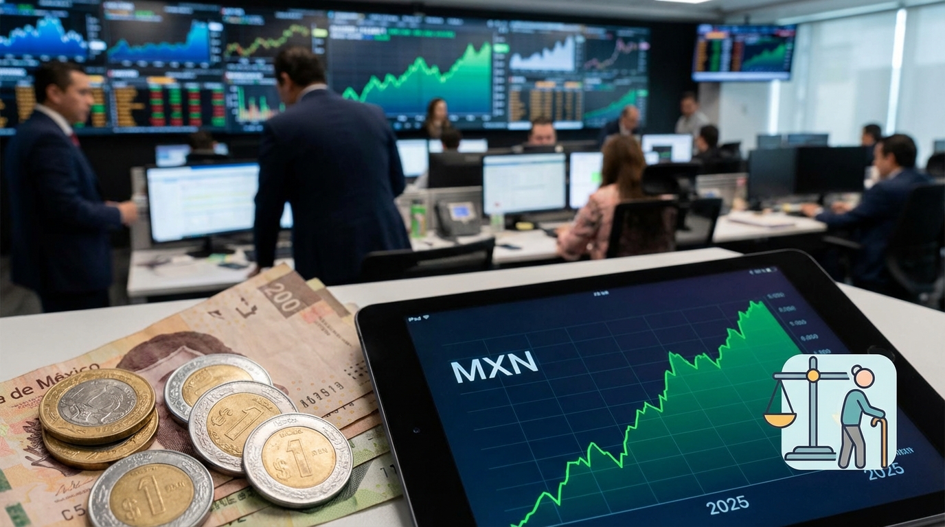 Peso mexicano logra ganancia histórica en 2025 ante agenda económica desafiante para 2026