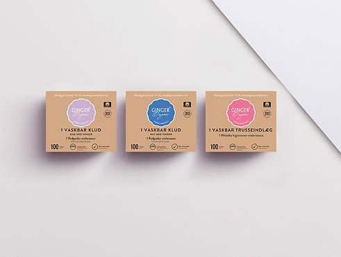GingerOrganic Washable Pads and pantyliners cover page