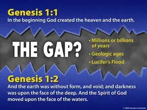 Gap Theory of creation by Answers In Genesis