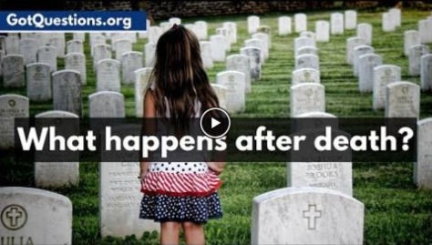 Watch video of the answer to the question: What happens to people after they die?