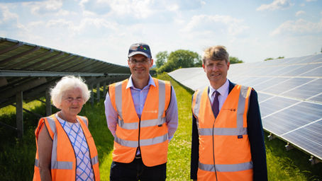P4P Chair joins Chris Skidmore MP to learn about advancements in onshore wind and solar farms