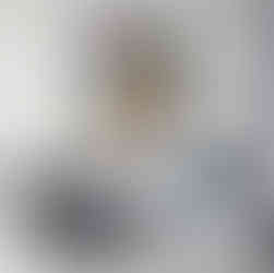 Large watercolor on canvas portrait of woman with gold leaf and visible Psalm text