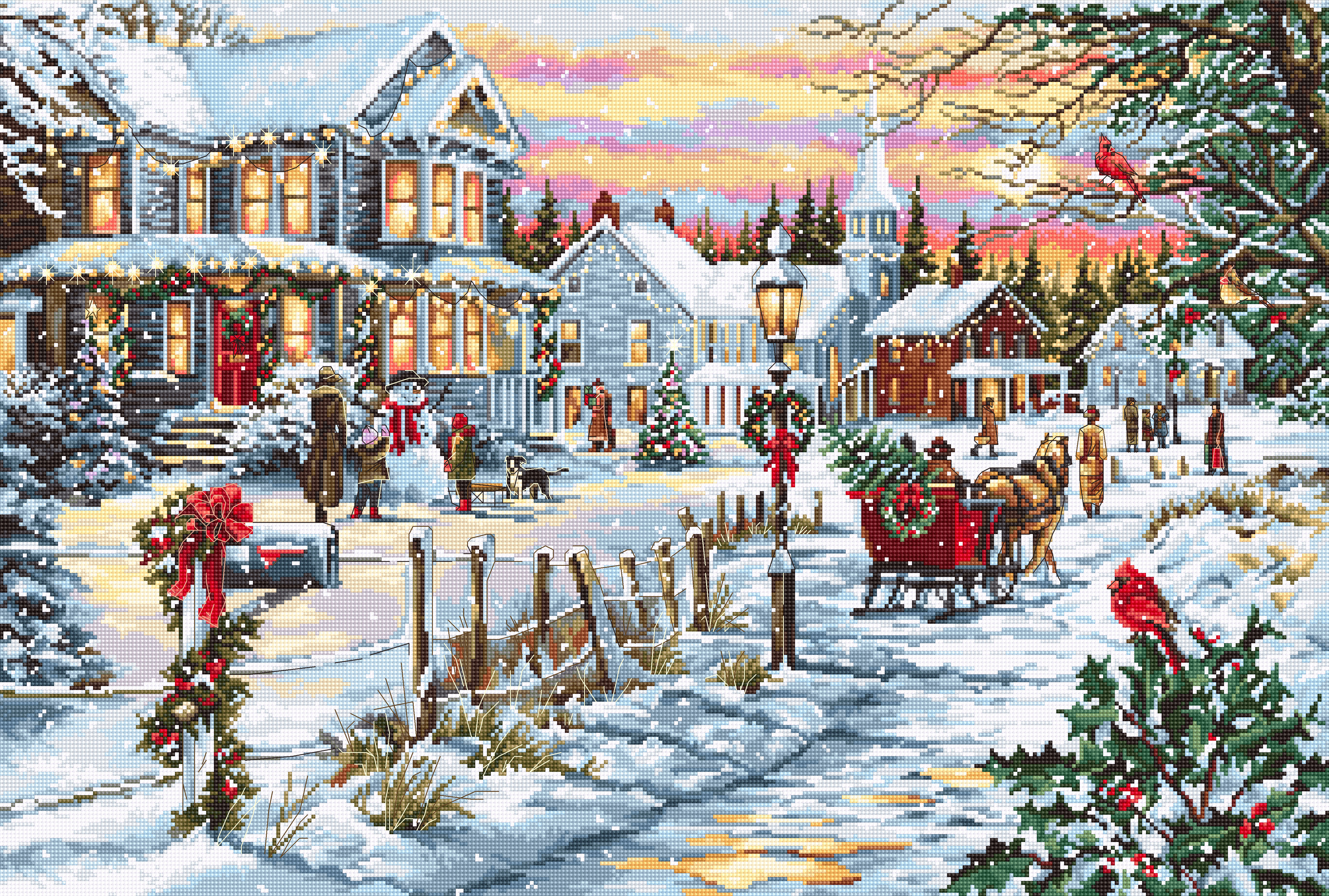 B595 Christmas Eve - Cross Stitch Kit Luca-S