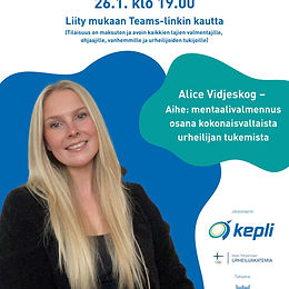 Keski-Pohjanmaan Valmentajafoorumi 26.1. klo 19.00