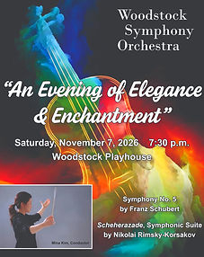 Woodstock Symphony Orchestra - Flyer NOV