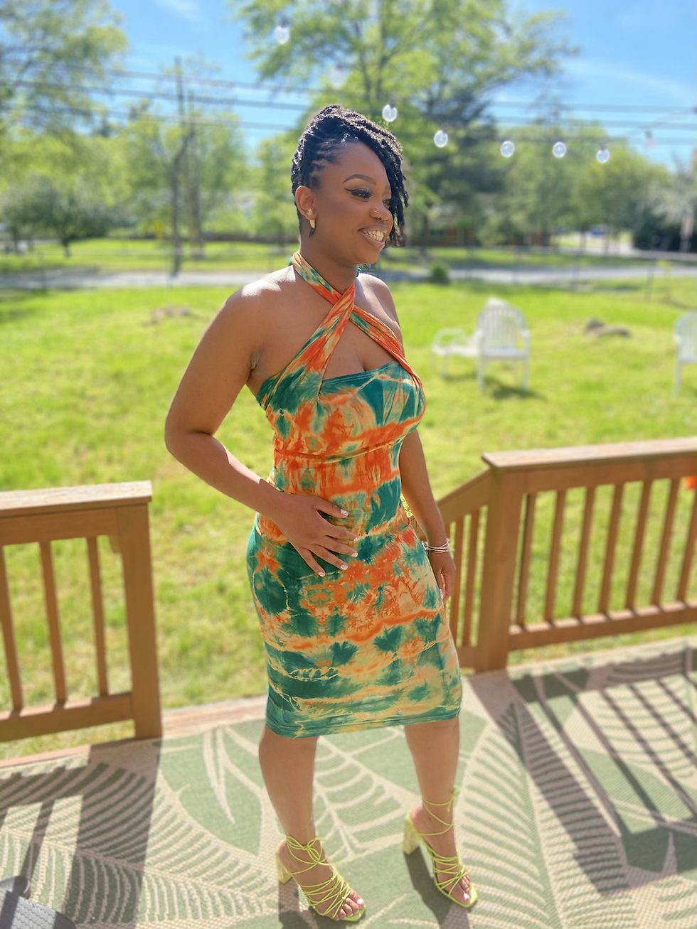 Thumbnail: Kay Dress Long sleeve (Fashionably Mismatched)