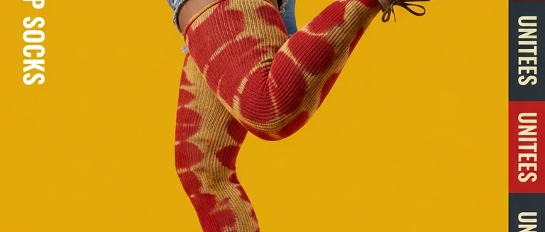 Thigh High Tie-Dye Socks