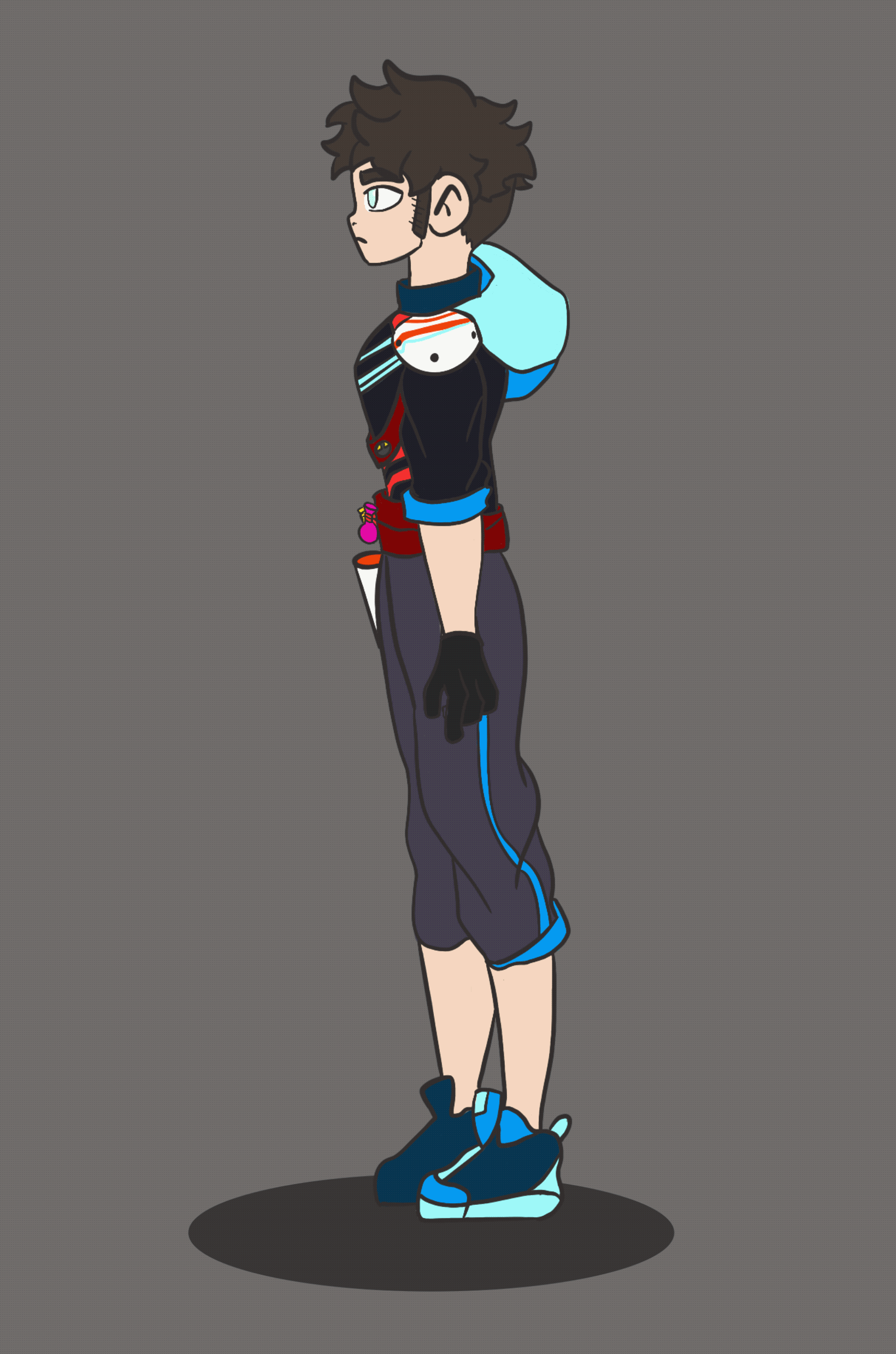 CYBER - Character 360 rotate, animation.GIF