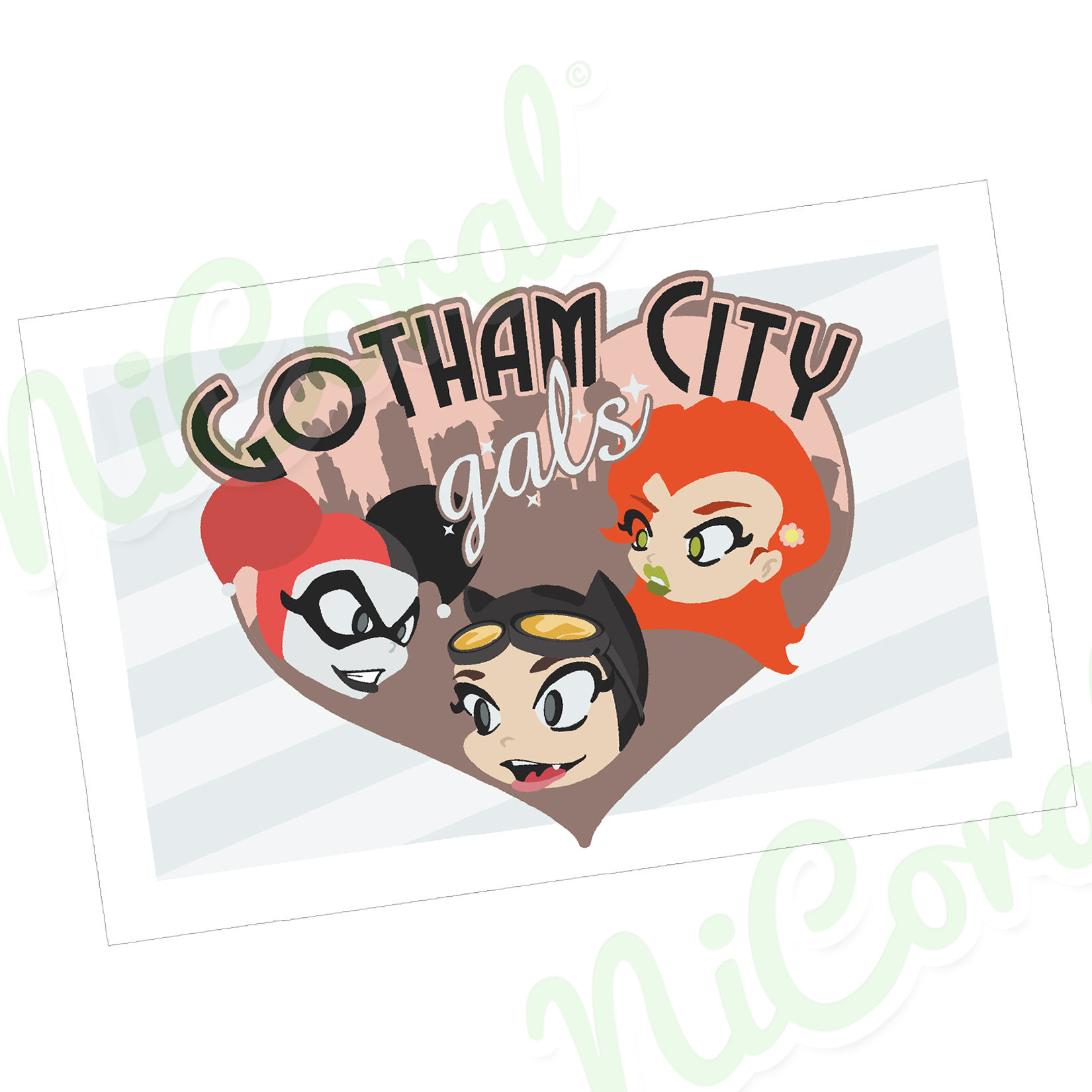 Gotham City Gals Harley, Catwoman, & Ivy [5.5x8.5]