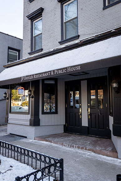Friendly staff and welcoming atmosphere inside J.P. Doyle's pub