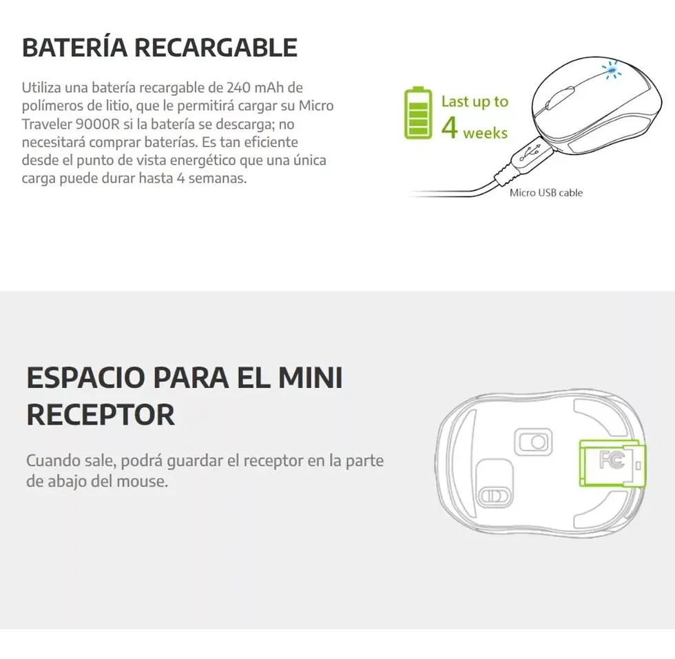 MOUSE GENIUS MICRO TRAVELLER 9000R WIRELESS