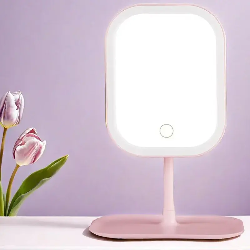 Thumbnail: Unique Designer Vanity Mirror Three ColorsLEDLight Makeup Mirror Touch Control D